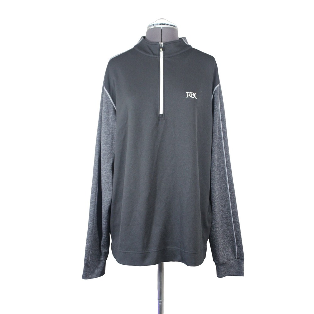 FootJoy Golf 1/4 Zip Pullover Mens Large Gray Performance Mock Neck RBC
